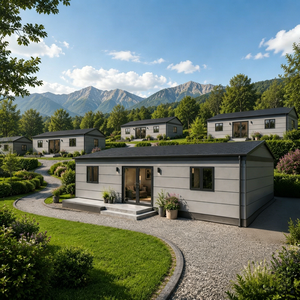 Bungalow à pignon unique écologique de style européen, isolé, préfabriqué, type chalet de campagne, avec fabrication de précision et longue durée de vie - Product Image 5