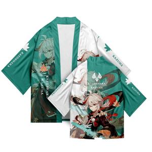 26 Styles Xiao Zhong Li Qiqi <span class=keywords><strong>Cosplay</strong></span>, Kimono Haori imprimé en 3D, Cape, Haut en polyester, Vêtements unisexes d'anime et de dessin animé - Product Image 6