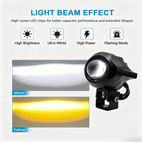 Tout nouveau 19W 9-60V blanc jaune LED voiture travail lumière modifié antibrouillard 2 ans de garantie aluminium autres accessoires d'éclairage de voiture