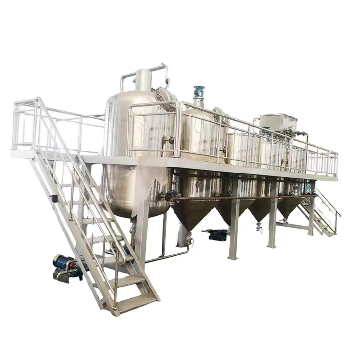 Factory plant cooking oil refining machine oil refinery equipment