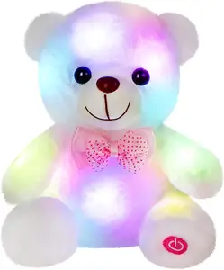 32-50cm Luminous Creative Light up LED Teddybär Kuscheltiere Plüsch tier Buntes leuchtendes Teddybär Weihnachts geschenk für Kinder
