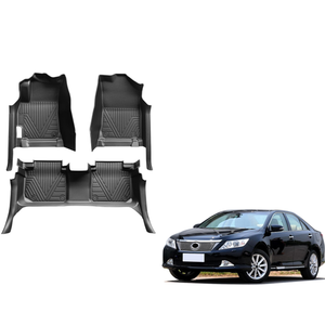 พรมปูพื้นรถยนต์ TPE แบบสั่งทำพิเศษสำหรับ Toyota Camry ปี 2014 / 2018 / 2024 |   แผ่นรองพื้นกันน้ำทุกสภาพอากาศ ชุดเต็ม ของแท้จากโรงงาน - Product Image 1