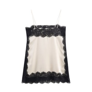 PB&ZA - Blusas <span class=keywords><strong>de</strong></span> <span class=keywords><strong>Tirantes</strong></span> <span class=keywords><strong>de</strong></span> <span class=keywords><strong>Encaje</strong></span> con Textura <span class=keywords><strong>de</strong></span> Satén <span class=keywords><strong>de</strong></span> Seda para Mujer, Estilo Vintage, Espalda Descubierta, <span class=keywords><strong>Camisetas</strong></span> Elegantes para Mujer, Novedad <span class=keywords><strong>de</strong></span> 2025 - Product Image 2