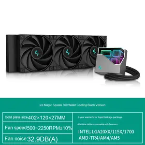 Speedy-Caja de ordenador integrada, 360, negro, espejo infinito, FDB, CPU, enfriador, rodamiento de bolas, 360 grados, refrigeración por agua - Product Image 6