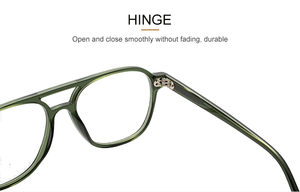 Montures en acétate double vintage Lunettes tendance pour boutique d'accessoires de mode Lunettes en acétate unisexe - Product Image 5