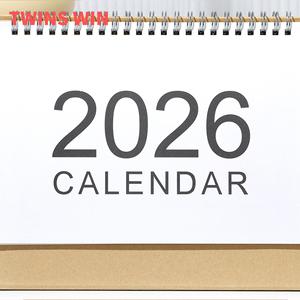 Calendario da Tavolo Personalizzato 2026 all'Ingrosso, Regalo di Apprezzamento, Mini Calendario Mensile Portatile da Scrivania per Ufficio e Scuola - Product Image 1