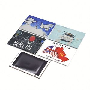 High Quality Tin Berlin Germany Souvenir Factory Direct Supply <b>Fridge</b> Magnet - Product Image 4