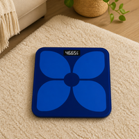 Balance connectée intelligente en gros, balance de salle de bain numérique Bluetooth avec suivi des données de poids, motif ondulé, capacité 180 kg, livraison directe