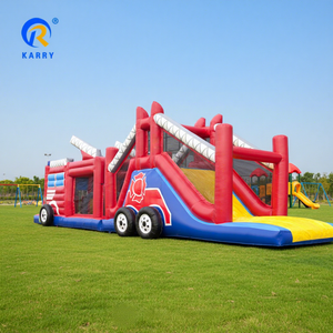 Parcours d'obstacles gonflable commercial et château gonflable pour <span class=keywords><strong>location</strong></span> extérieure en parc à thème, directement de l'usine - Product Image 1