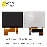 Affichage à barre de 5.7 pouces 640X480Module LCD TFT IPS complet Interface SPI + RGB MIPI DSI avec panneau LCD à écran tactile résistif