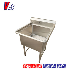 VICTORY Évier simple en acier inoxydable personnalisé Évier de cuisine/hôpital en inox hétérotype pour hôtels et restaurants - Product Image 2