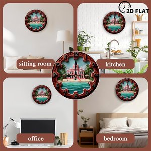 Orologio in Legno da 10 Pollici con <span class=keywords><strong>Motto</strong></span> di Viaggio 'L'Avventura Inizia' - Product Image 5