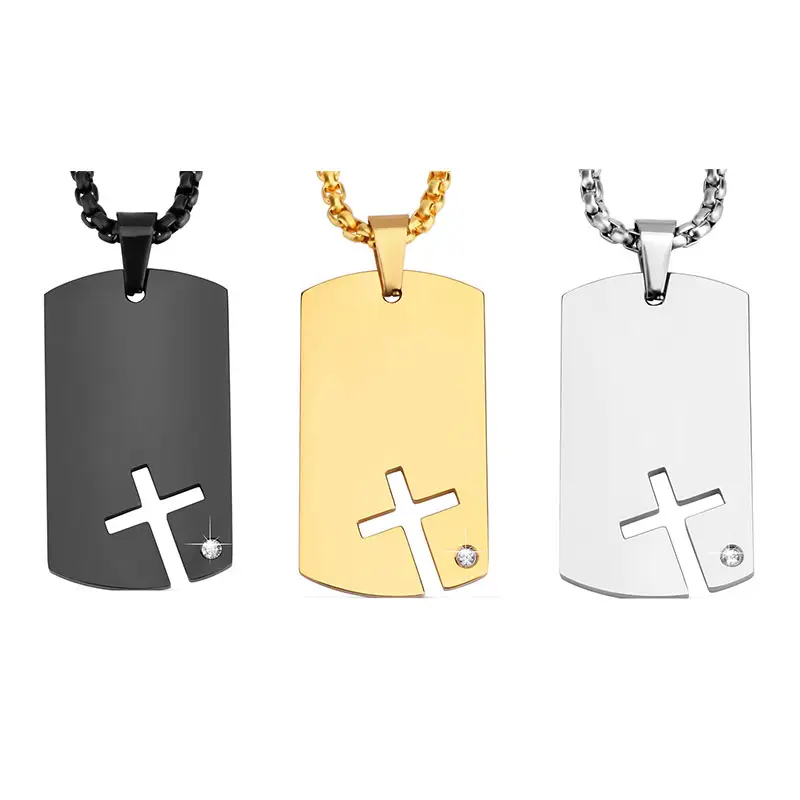 Custom Graveren Roestvrij Staal Blanco Metalen Hond Id Tags Sublimatie Naam Tag Ketting Hanger Dog Tags Met Ketting