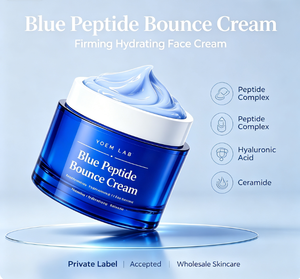 Crème hydratante raffermissante pour le visage Youm Beauty Blue Peptide Bounce, formule personnalisée disponible en marque privée - Product Image 5