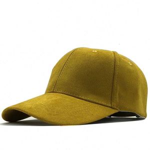 Gorra de béisbol informal para exteriores de otoño e invierno para mujeres y hombres, sombrero de gamuza 100% de Color sólido - Product Image 5