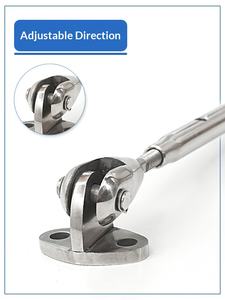 Câble en acier inoxydable 304 pour <span class=keywords><strong>corde</strong></span> <span class=keywords><strong>à</strong></span> <span class=keywords><strong>linge</strong></span>, <span class=keywords><strong>tendeur</strong></span> de sécurité, crochet de serrage, boucle de serrage, câble de pression, balcon d'appartement moderne - Product Image 4