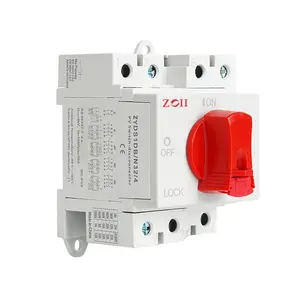 Zoii ZYIS-N32/4 DC สวิตช์ตัวแยกพลังงานแสงอาทิตย์ PV 1000V 32A 2P ราง DIN หมุนที่จับสำหรับระบบพลังงานใหม่