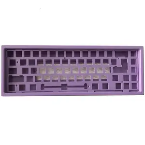 Placa de teclado de aluminio anodizado Multicolor, personalizada, Cnc, mecanizado, funda de teclado mecánico