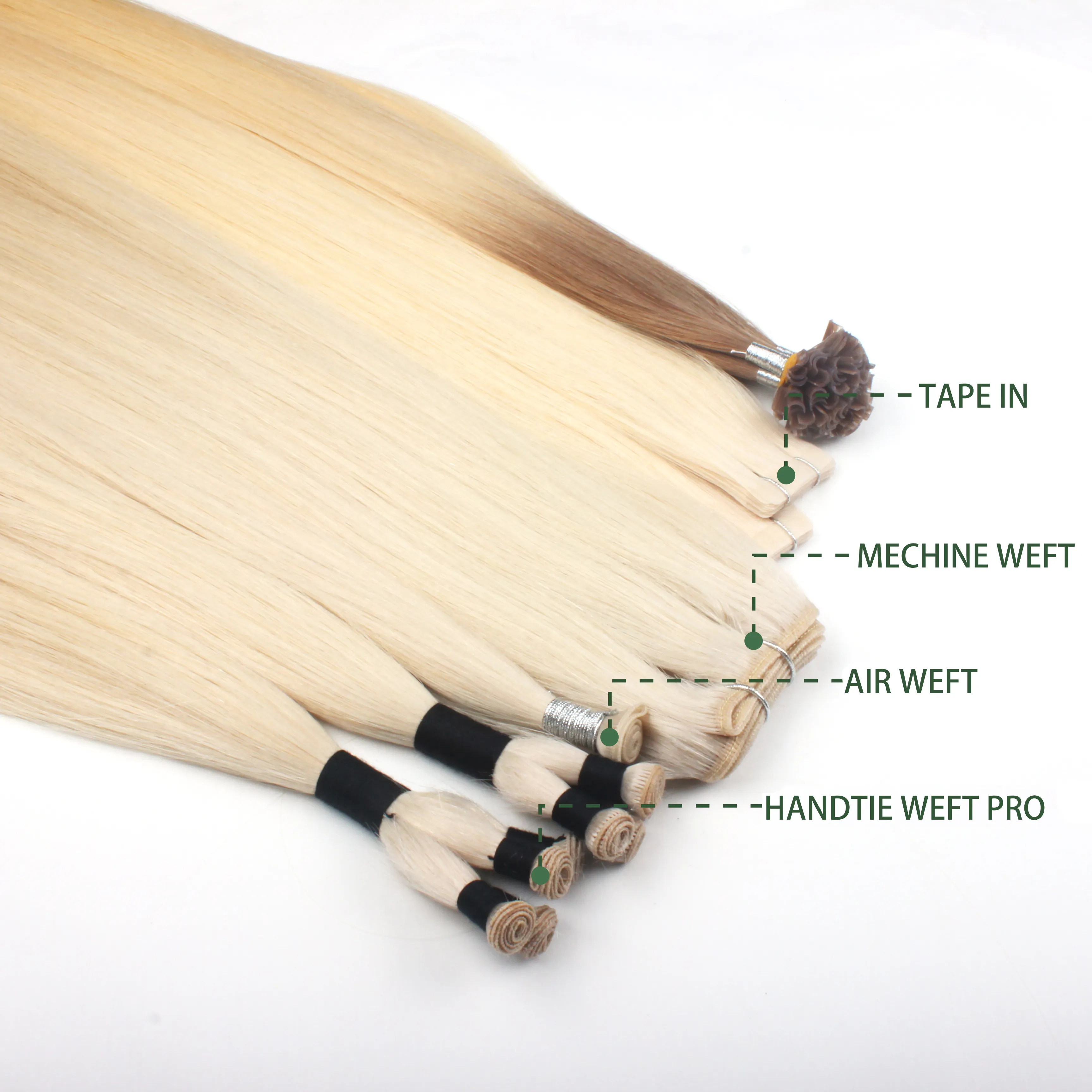 Wholesale Russian European Natural 32 Inch Invisible Kinky Straight Raw Virgin Tape In Weft 100% Human Hair Extensions