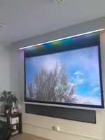 Pantalla de Proyección Motorizada Inteligente de 92 Pulgadas para Techo, Formato 16:9, ALR, Black Diamond, Dangbei JMGO