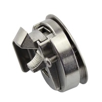 Loquet de serrure à encastrer poli miroir pour trappe de pont marine, poignée de tirage pour camping-car et bateau, loquet à fermeture rapide rond