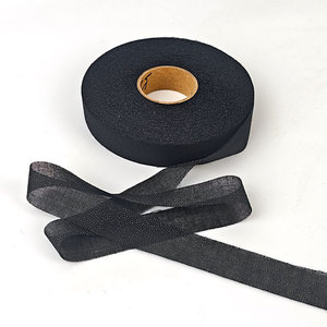 Entoilage tissé 5850 100% coton, coupe droite, non élastique, thermocollant, avec insert adhésif pour doublure de sangle - Product Image 3