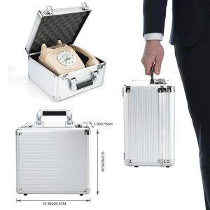 Caja de Herramientas de Aleación de Aluminio, Maletín Organizador de Equipaje Portátil para Viajes, Estuche de Almacenamiento de Herramientas - Product Image 6