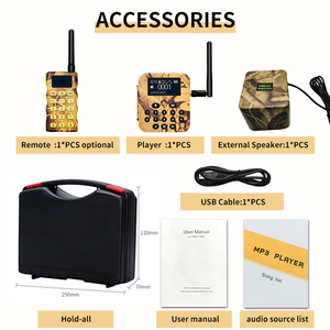 Chất Lượng Cao Săn Bắn Vịt Mồi Với Điều Khiển Từ Xa OEM Pin Công Cụ Săn Bắn Thiết Lập Điện Tử Cuộc Gọi Chim Thiết Bị - Product Image 2