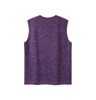 Nouveau débardeur décontracté pour homme 2026, 250G, 100% coton tricoté, effet délavé, motif lettres brodé, sensation de fraîcheur glacée aux épaules