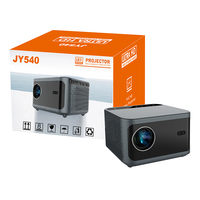 Projecteur LED JY540 haute luminosité 500 ANSI 1080P AMLOGIC T950S avec mise au point automatique, longue durée de vie et économie d'énergie pour les présentations diurnes