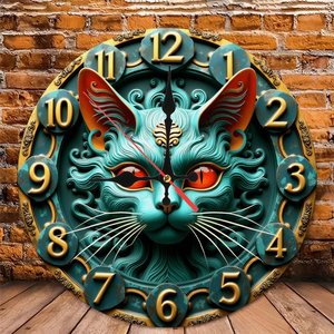 Round Wooden Wall <b>Clock</b> 25cm Wood Grain Dial Silent Non Ticking Home Bedroom Study Room Decor - Product Image 4