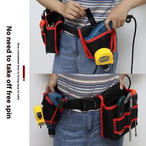 Sac de ceinture multifonctionnel portable personnalisé en toile épaisse, kit d'outils pour électricien et menuisier, sacs à usage spécial, robustes et durables - Product Image 5
