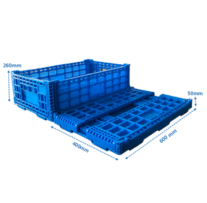 Paniers de <span class=keywords><strong>livraison</strong></span> pliables en plastique maillé pour magasins de proximité, empilables vides pour la logistique de retour - Product Image 6