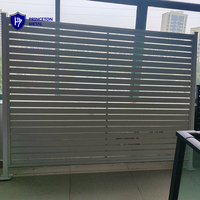 Panneau de clôture horizontal en aluminium de 1,80 m de haut, à faire soi-même, avec cadre métallique, installation facile, modèle 3D, prix usine disponible
