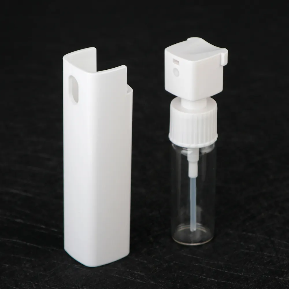 10Ml 20Ml 25Ml 45Ml Refillable Square Tube Glass Liner Pocket Size Travel Perfume Bottle Atomizer Portable Perfume Spray Bottle