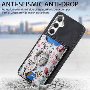 Étui de téléphone à rabat en cuir PU avec porte-carte pour Samsung S24 Ultra S25 Plus S23 S21 FE A22 4G <span class=keywords><strong>5G</strong></span> A33 A53 A73 <span class=keywords><strong>Compatible</strong></span> 4G <span class=keywords><strong>5G</strong></span> - Product Image 4