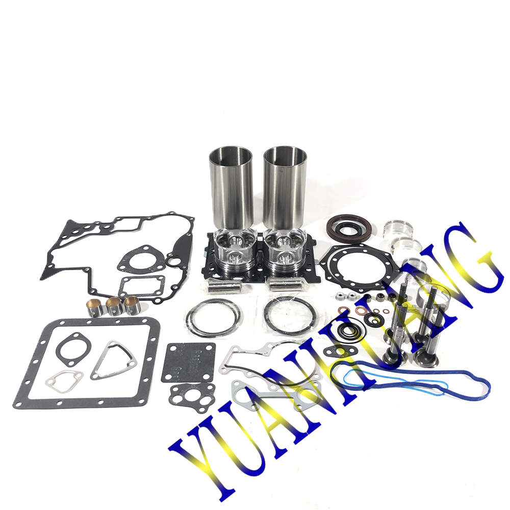 Набор для восстановления двигателя ZL600 с полным комплектом прокладок для KUBOTA ZL600, гильзы цилиндра дизельного двигателя, поршень и кольца, шайба подшипников