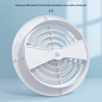 Diffuseur circulaire multi-tailles en ABS, diffuseur rond pour système HVAC, diffuseur rond réglable