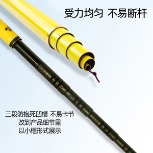 Canne à pêche télescopique Ryobi Lone Sword F2 7,2 m, action 28, canne à pêche à la carpe de Taiwan - Product Image 3