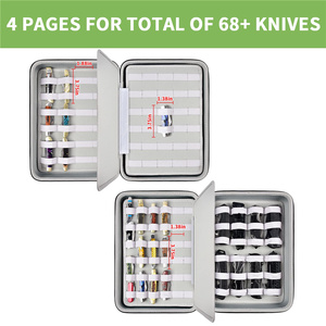 Tùy chỉnh EVA không thấm nước xách tay mang dao hiển thị trường hợp 66 + Túi dao lưu trữ túi du lịch dao hiển thị trường hợp - Product Image 2