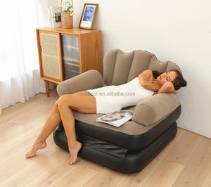 उच्च-ग्रेड आरामदायक pvc inflatable फ्लैकिंग सोफा आधुनिक डिजाइन डबल सोफा थोक के लिए सीधे निर्माता - Product Image 6