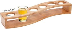 Accesorios de Bar, Paleta de Madera Personalizada para Vasos de Cerveza, Whisky, Vino, Licor, <span class=keywords><strong>Vodka</strong></span>, Tequila, Ron, Tabla de Degustación - Product Image 2