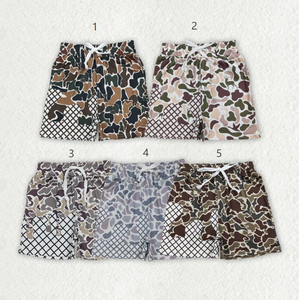 Listos para Enviar, Bajo MOQ, Pantalones Cortos de Camuflaje con Bolsillos para Bebés y Niños Pequeños, Pantalones Cortos de Verano para Niños - Product Image 1
