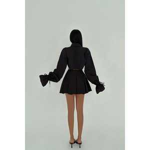 <b>Black</b> Jila Lady's 2-Piece <b>Set</b> Above Knee Mini <b>Skirt</b> <b>and</b> <b>Top</b> Shirt XL Size Elegant Outfits Design - Product Image 1