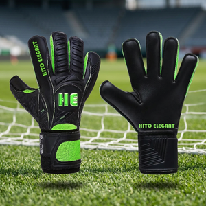 Gants de gardien de but de football de qualité supérieure, fermeture à boucle, adhérence ultime, confortables, séchage rapide - Product Image 2