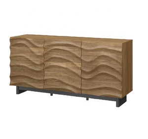 モダンアートリビングルーム収納サイドキャビネットミニマリスト木製ダイニングルームサイドボードホテルカスタムカラー - Product Image 1