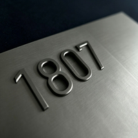Letrero de Bienvenida para Puerta Principal, Letras de Canal Doradas Personalizadas, Letrero 3D, Letrero de Tienda, Letras Metálicas, Logotipo, Número de Casa para Edificio