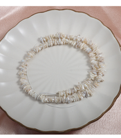 Perles d'eau douce baroques naturelles blanches 7-9 mm, qualité AA, 39 cm de long, formes irrégulières, Chine Zhejiang, pour la fabrication de bijoux