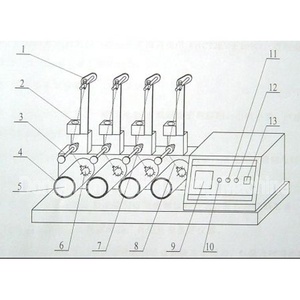 4 Estações Têxtil Pilling e Snagging Resistência Testing Máquina Tecido Hook <span class=keywords><strong>Tester</strong></span> - Product Image 4