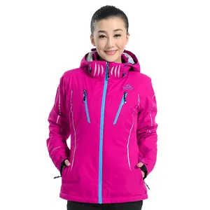 Vestes de ski imperméables, de haute qualité, écologique, vente en gros, vêtements de neige, vestes de ski coupe-vent, pour femme